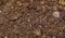 Dry potting soil in macro closeup, pattern of dry ground, gardening background, fertile earth