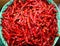 Dry red chilies