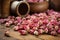 Dry Rose Buds, Roses Petals for Pink Flower Tea, Dried Persian Rosebuds, Rose Buds Textured Flowers