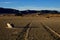 Dry salt lake - desert landscape