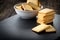 dry salted crackers in a bowl