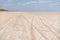 Dry sea endless sand beautiful clouds beautiful landscape estuary