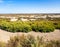 Dry season in the Camargue Natural Park - arid landscape