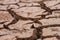 Dry soil and cracked ground