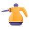 Dry steam cleaner icon, cartoon style