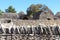 Dry stone huts in French Bories Village, Gordes