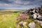 Dry stone wall on Simonside Hills