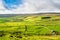 Dry stone walls and tracks. Darnbrook moor. Yorkshire Dales