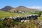 Dry stone walls typical of those found in the Mourne Mountains of County Down in Northern Ireland