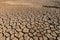 Dry water crisis deep cracks land symbolize hot weather