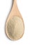 Dry yeast in wooden spoon