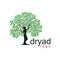 Dryad tree logo .  mythology tree  illustration