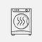 Dryer hand drawn sketch icon.