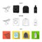 Dryer, washing machine, clean clothes, bleach. Dry cleaning set collection icons in black,flat,outline style vector