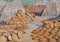 drying of cow dung cake