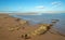 Drying Kelp and sea grass at the Santa Maria river estuary at Rancho Guadalupe Sand Dunes in Central California USA