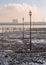 Drying Lake Kuyalnik in Odessa, Ukraine