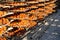 Drying Persimmons in early winter