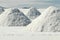 Drying Salt Piles At Salar De Uyuni