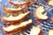 Drying sliced apples at home,  drying rack close-up