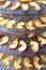 Drying sliced apples at home,  drying rack close-up