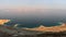 Drying waters of Dead sea , Israel