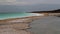 Drying waters of Dead sea , Israel