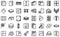 Drywall icons set outline vector. House plasterboard