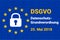 Dsgvo - german Datenschutz-Grundverordnung. gdpr - General Data Protection Regulation. vector