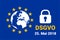 Dsgvo - german Datenschutz-Grundverordnung. gdpr - General Data Protection Regulation. vector