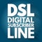 DSL - Digital Subscriber Line acronym, technology concept background