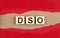 DSO Days Sales Outstanding word on wooden cubes on red torn paper , financial concept background