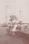 DT00039 Beach Scene -Sea Shore Promenade - 1900 Mother with her Children