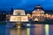 Dual Fountains at Kurhaus in Wiesbaden, Germany