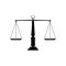 Dual law balance scales judicial scales