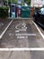 A dual parking zone for charging electric vehicle cars