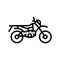 dual sports enduros line icon vector illustration