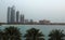 Dubai buildings skyscrapers palms sea