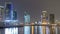 Dubai business bay towers night