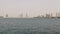 Dubai city palm pier beach bay panorama 4k uae