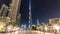 Dubai downtown and Burj Khalifa timelapse hyperlapse in Dubai, UAE