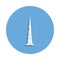 Dubai famous buildinig icon in badge style. One of Bulding collection icon can be used for UI, UX