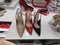 Dubai February 2019 - Stylish and Classic High Heals Shoes displayed for sale at Aldo Shop in Dubai Mall