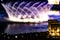 Dubai fountains, illuminated trick fountains at night