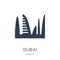 Dubai icon. Trendy flat vector Dubai icon on white background fr