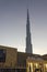 Dubai Mall facade at Christmas time with BurjKhalifa in the background