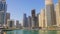 Dubai marina day light gulf city panorama 4k uae