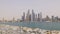 Dubai marina day time famous building palm view panorama 4k uae