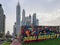 Dubai Marina epic towers view - Dubai skyline view - Dubai Media City sign