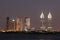 Dubai Media City at night